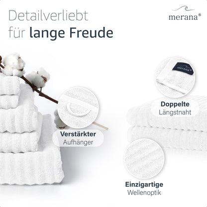 Merana OSLO Duschtuch 2er Set Snow White