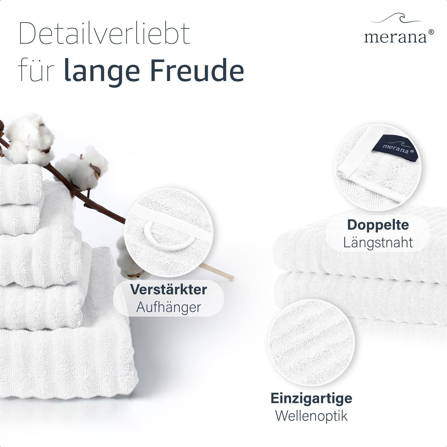 Merana OSLO Handtuch 2er Set Snow White