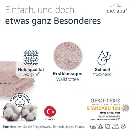 Merana OSLO Handtuch 2er Set Wild Rose