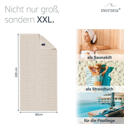 Merana OSLO Saunatuch Nature Beige