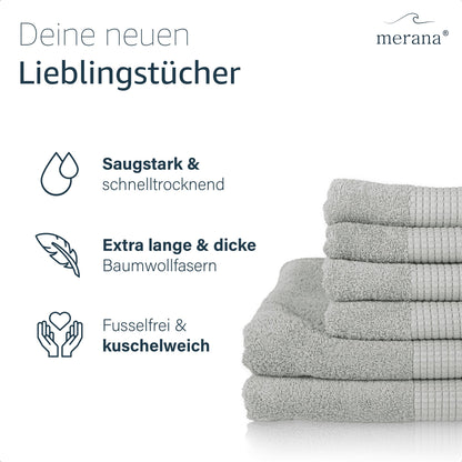 Merana ROME Saunatuch Dolphin Grey