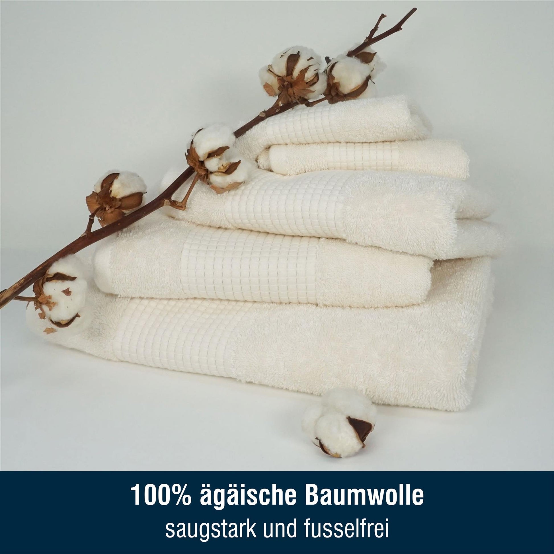 Merana ROME Waschlappen 4er Set Coconut